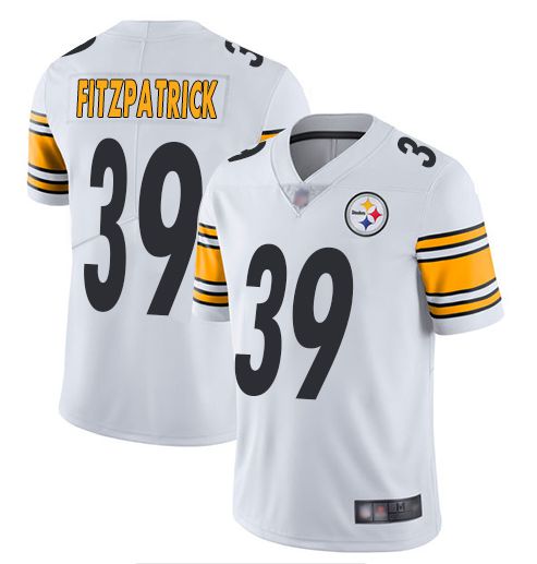 Men Pittsburgh Steelers 39 Fitzpatrick White Nike Vapor Untouchable Limited NFL Jerseys